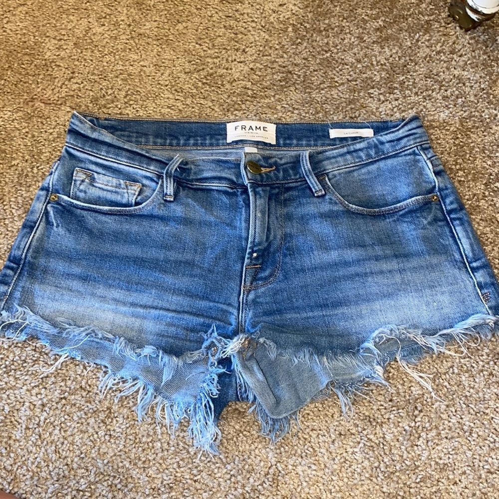 Frame Denim Blue Jean Shorts